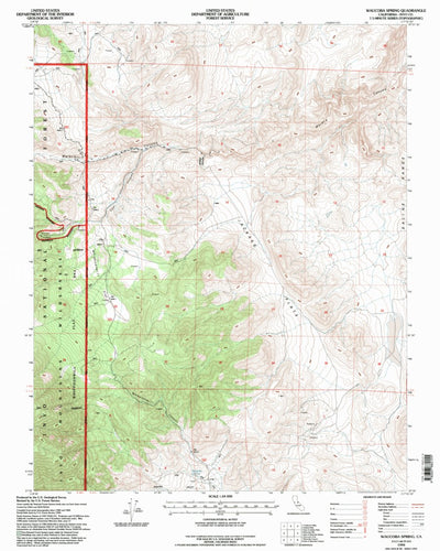 United States Geological Survey Waucoba Spring, CA (1994, 24000-Scale) digital map
