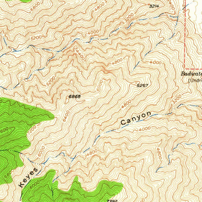 United States Geological Survey Waucoba Wash, CA (1951, 62500-Scale) digital map