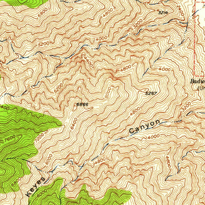 United States Geological Survey Waucoba Wash, CA (1957, 62500-Scale) digital map