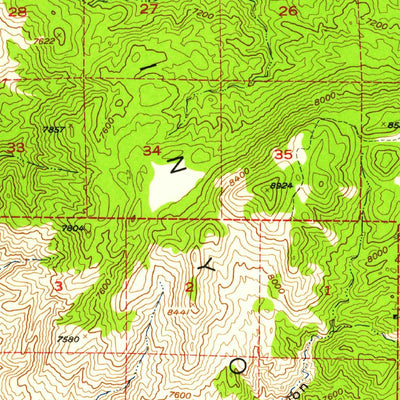 United States Geological Survey Waucobo Mountain, CA (1951, 62500-Scale) digital map