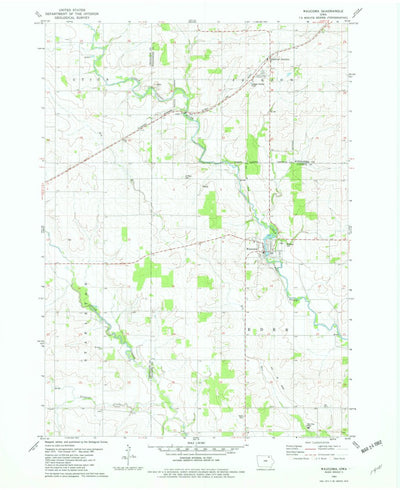 United States Geological Survey Waucoma, IA (1981, 24000-Scale) digital map