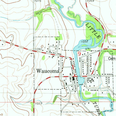 United States Geological Survey Waucoma, IA (1981, 24000-Scale) digital map