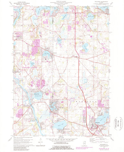 United States Geological Survey Wauconda, IL (1960, 24000-Scale) digital map