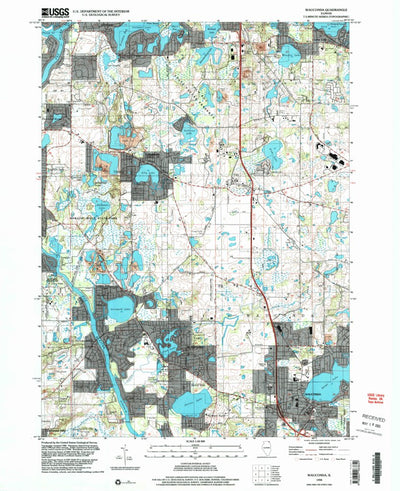United States Geological Survey Wauconda, IL (1998, 24000-Scale) digital map