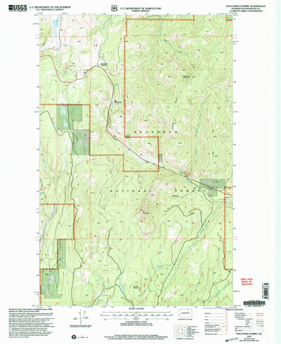 United States Geological Survey Wauconda Summit, WA (2001, 24000-Scale) digital map