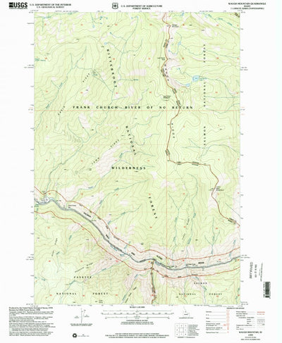 United States Geological Survey Waugh Mountain, ID (1999, 24000-Scale) digital map
