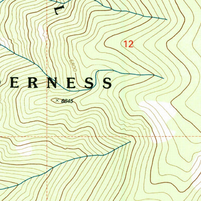 United States Geological Survey Waugh Mountain, ID (1999, 24000-Scale) digital map