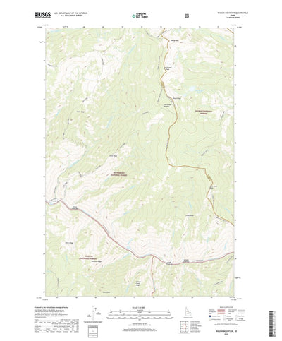 United States Geological Survey Waugh Mountain, ID (2020, 24000-Scale) digital map