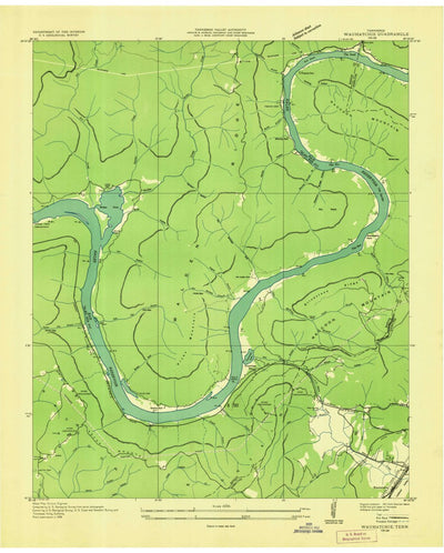 United States Geological Survey Wauhatchie, TN (1936, 24000-Scale) digital map
