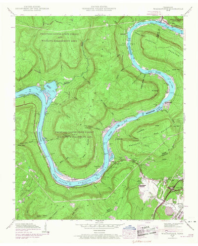 United States Geological Survey Wauhatchie, TN (1942, 24000-Scale) digital map