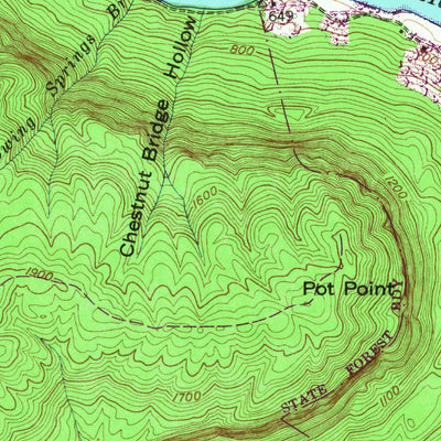 United States Geological Survey Wauhatchie, TN (1942, 24000-Scale) digital map