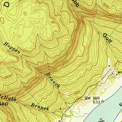 United States Geological Survey Wauhatchie, TN (1943, 24000-Scale) digital map