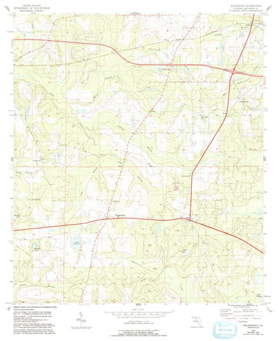 United States Geological Survey Waukeenah, FL (1955, 24000-Scale) digital map