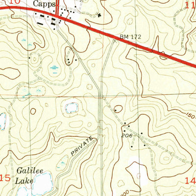 United States Geological Survey Waukeenah, FL (1955, 24000-Scale) digital map