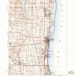 United States Geological Survey Waukegan, IL-WI (1906, 62500-Scale) digital map