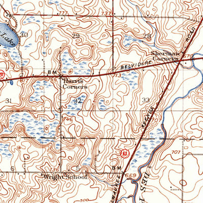 United States Geological Survey Waukegan, IL-WI (1906, 62500-Scale) digital map