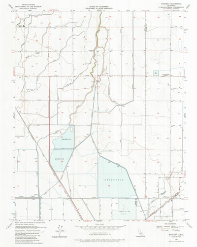 United States Geological Survey Waukena, CA (1954, 24000-Scale) digital map