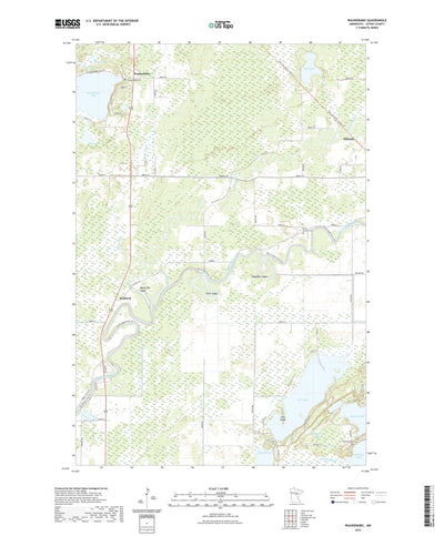 United States Geological Survey Waukenabo, MN (2022, 24000-Scale) digital map