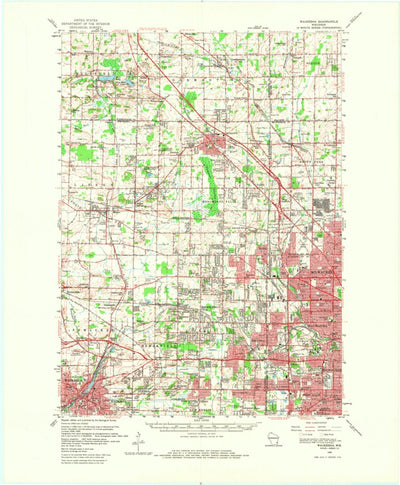 United States Geological Survey Waukesha, WI (1959, 62500-Scale) digital map