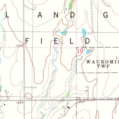 United States Geological Survey Waukomis, OK (1982, 24000-Scale) digital map