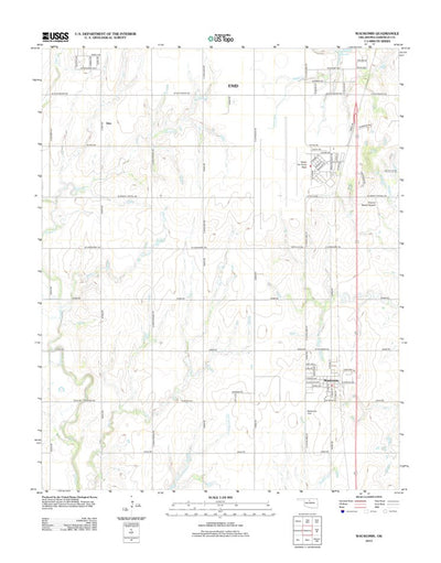 United States Geological Survey Waukomis, OK (2012, 24000-Scale) digital map