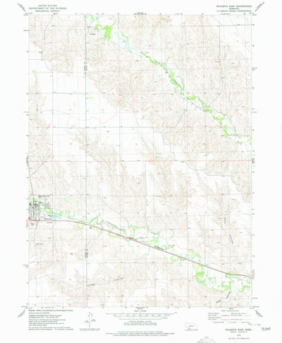 United States Geological Survey Wauneta East, NE (1974, 24000-Scale) digital map