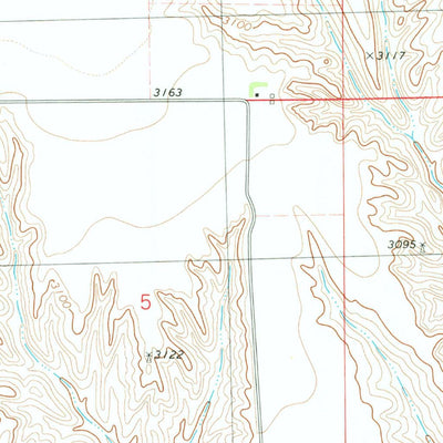 United States Geological Survey Wauneta East, NE (1974, 24000-Scale) digital map