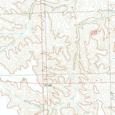 United States Geological Survey Wauneta East, NE (1974, 24000-Scale) digital map