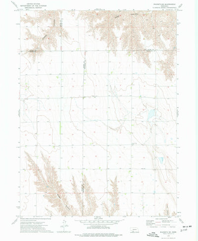 United States Geological Survey Wauneta SE, NE (1973, 24000-Scale) digital map