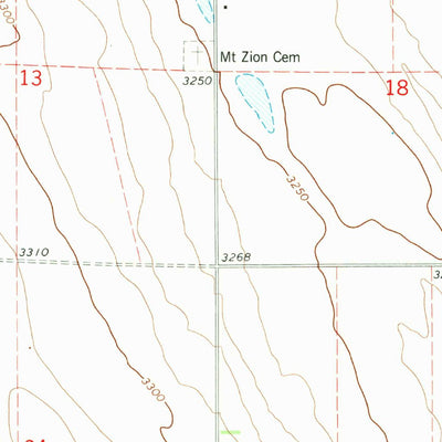 United States Geological Survey Wauneta SW, NE (1973, 24000-Scale) digital map