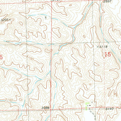 United States Geological Survey Wauneta West, NE (1974, 24000-Scale) digital map