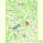 United States Geological Survey Waupaca, WI (1957, 48000-Scale) digital map