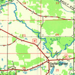United States Geological Survey Waupaca, WI (1957, 48000-Scale) digital map