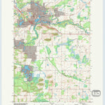 United States Geological Survey Waupaca, WI (1992, 24000-Scale) digital map