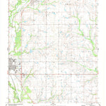 United States Geological Survey Waurika East, OK (1987, 24000-Scale) digital map