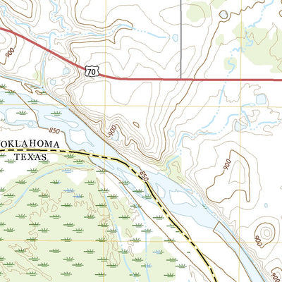 United States Geological Survey Waurika West, OK (2022, 24000-Scale) digital map