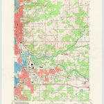 United States Geological Survey Wausau East, WI (1993, 24000-Scale) digital map