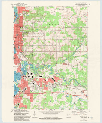 United States Geological Survey Wausau East, WI (1993, 24000-Scale) digital map