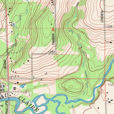 United States Geological Survey Wausau East, WI (1993, 24000-Scale) digital map