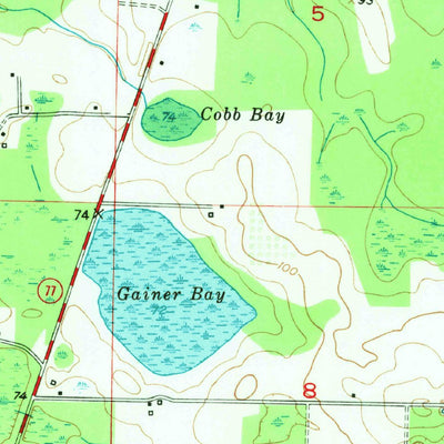 United States Geological Survey Wausau, FL (1950, 24000-Scale) digital map