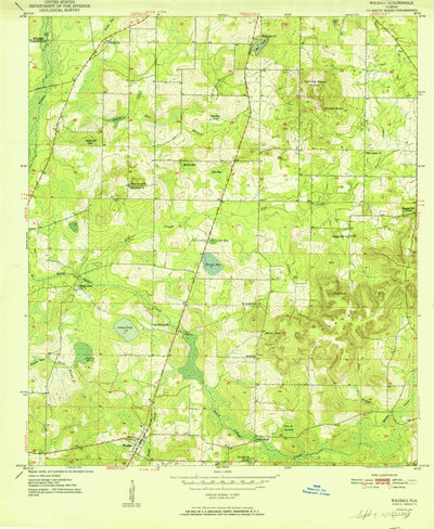 United States Geological Survey Wausau, FL (1951, 24000-Scale) digital map