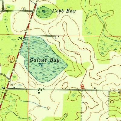 United States Geological Survey Wausau, FL (1951, 24000-Scale) digital map