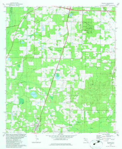 United States Geological Survey Wausau, FL (1982, 24000-Scale) digital map