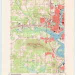 United States Geological Survey Wausau West, WI (1993, 24000-Scale) digital map