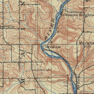 United States Geological Survey Wausau, WI (1899, 125000-Scale) digital map