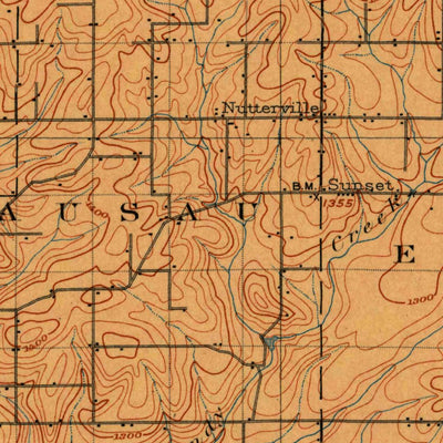 United States Geological Survey Wausau, WI (1902, 125000-Scale) digital map