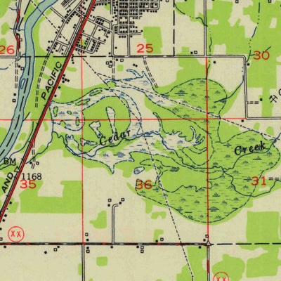 United States Geological Survey Wausau, WI (1953, 48000-Scale) digital map
