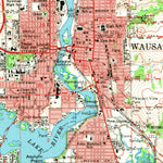 United States Geological Survey Wausau, WI (1963, 62500-Scale) digital map