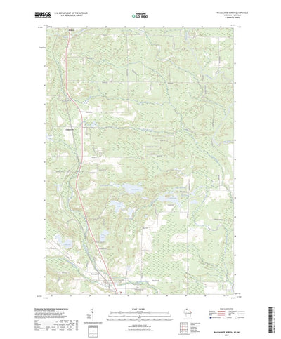 United States Geological Survey Wausaukee North, WI (2023, 24000-Scale) digital map
