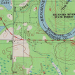 United States Geological Survey Wausaukee South, WI-MI (1982, 24000-Scale) digital map